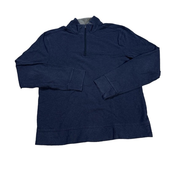Southern Tide Skipjack Heathered Quarter Zip‎ Navy Blue Size Medium - Picture 1 of 10